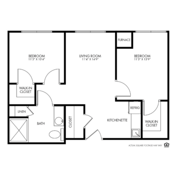 Floorplan of The Fountains, Assisted Living, Memory Care, Bettendorf, IA 4