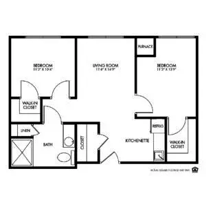 Floorplan of The Fountains, Assisted Living, Memory Care, Bettendorf, IA 6
