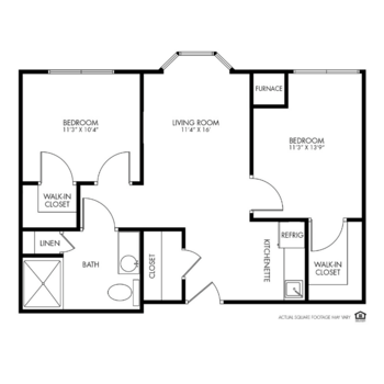 Floorplan of The Fountains, Assisted Living, Memory Care, Bettendorf, IA 10
