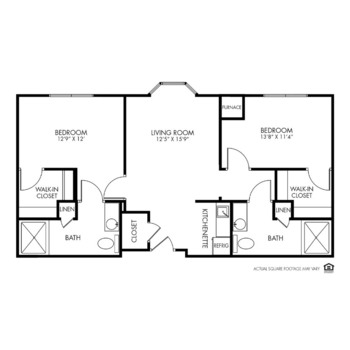 Floorplan of The Fountains, Assisted Living, Memory Care, Bettendorf, IA 13