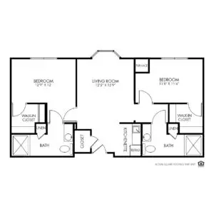 Floorplan of The Fountains, Assisted Living, Memory Care, Bettendorf, IA 15