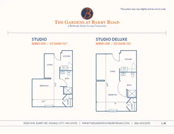 Floorplan of The Gardens at Barry Road, Assisted Living, Memory Care, Kansas City, MO 3