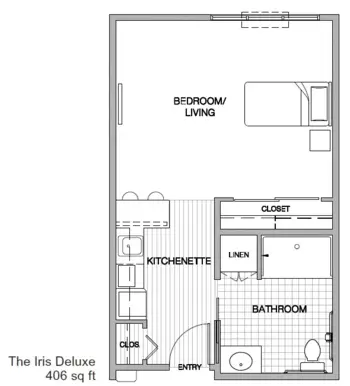 Floorplan of The Village at Keizer Ridge, Assisted Living, Memory Care, Keizer, OR 1