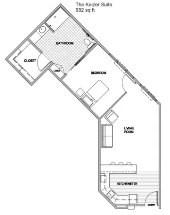 Floorplan of The Village at Keizer Ridge, Assisted Living, Memory Care, Keizer, OR 2