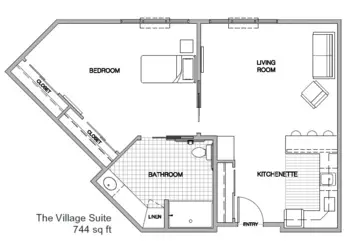 Floorplan of The Village at Keizer Ridge, Assisted Living, Memory Care, Keizer, OR 3