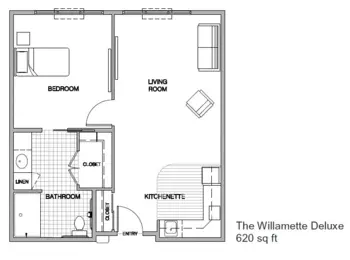 Floorplan of The Village at Keizer Ridge, Assisted Living, Memory Care, Keizer, OR 4