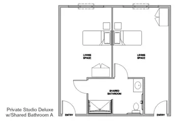 Floorplan of The Village at Keizer Ridge, Assisted Living, Memory Care, Keizer, OR 6