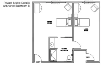 Floorplan of The Village at Keizer Ridge, Assisted Living, Memory Care, Keizer, OR 7