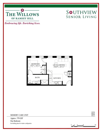 Floorplan of The Willows of Ramsey Hill, Assisted Living, Memory Care, Saint Paul, MN 2