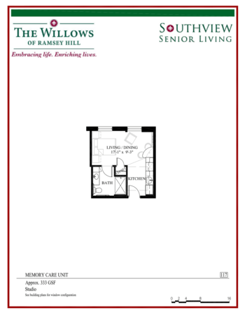 Floorplan of The Willows of Ramsey Hill, Assisted Living, Memory Care, Saint Paul, MN 4