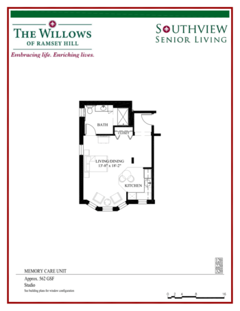 Floorplan of The Willows of Ramsey Hill, Assisted Living, Memory Care, Saint Paul, MN 9