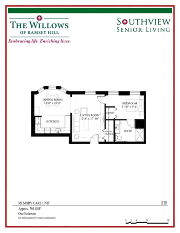 Floorplan of The Willows of Ramsey Hill, Assisted Living, Memory Care, Saint Paul, MN 10