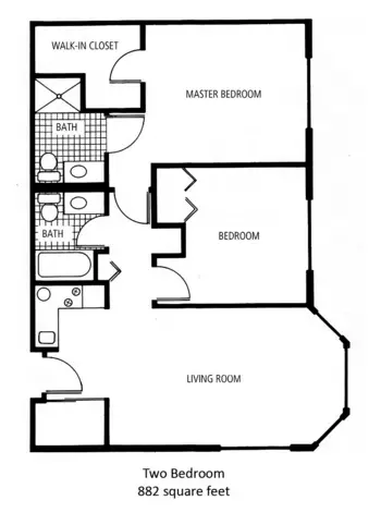 Floorplan of West Shores, Assisted Living, Hot Springs, AR 4