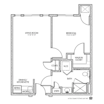 Floorplan of Whispering Creek, Assisted Living, Memory Care, Sioux City, IA 1