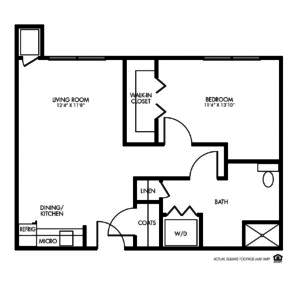 Floorplan of Whispering Creek, Assisted Living, Memory Care, Sioux City, IA 9