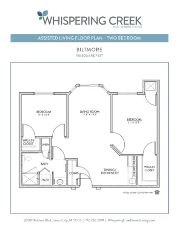 Floorplan of Whispering Creek, Assisted Living, Memory Care, Sioux City, IA 11
