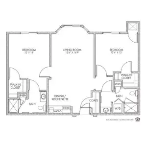 Floorplan of Whispering Creek, Assisted Living, Memory Care, Sioux City, IA 15