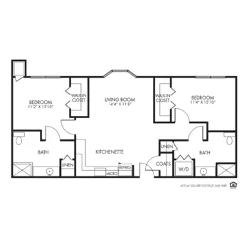 Floorplan of Whispering Creek, Assisted Living, Memory Care, Sioux City, IA 16
