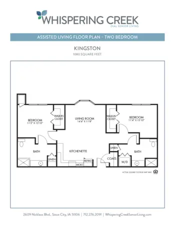 Floorplan of Whispering Creek, Assisted Living, Memory Care, Sioux City, IA 17