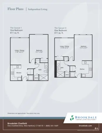 Floorplan of Brookdale Chatfield, Assisted Living, West Hartford, CT 4