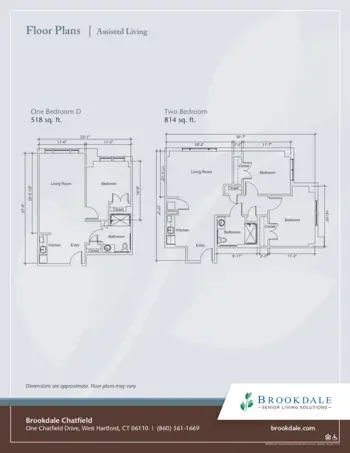 Floorplan of Brookdale Chatfield, Assisted Living, West Hartford, CT 11