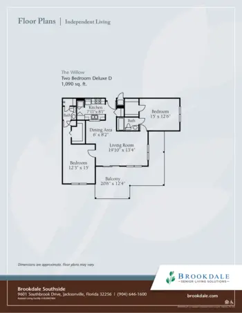 Floorplan of Brookdale Southside, Assisted Living, Jacksonville, FL 3