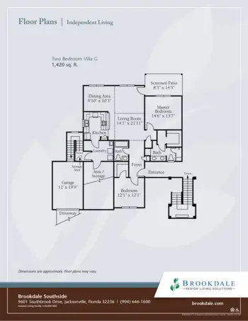 Floorplan of Brookdale Southside, Assisted Living, Jacksonville, FL 6