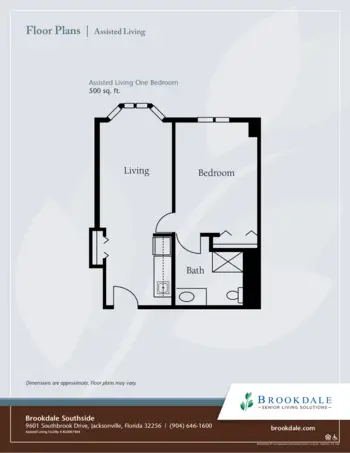 Floorplan of Brookdale Southside, Assisted Living, Jacksonville, FL 9