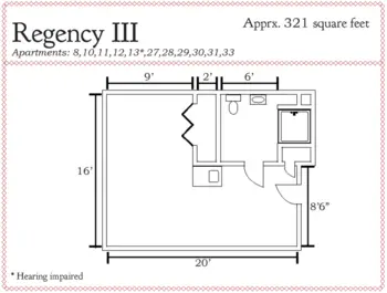 Floorplan of Columbia Cottage - Hartselle, Assisted Living, Hartselle, AL 20