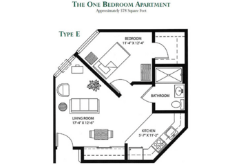 Floorplan of Meadowmere West Allis, Assisted Living, West Allis, WI 2