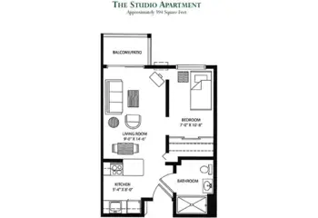 Floorplan of Meadowmere West Allis, Assisted Living, West Allis, WI 4