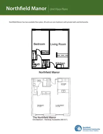 Floorplan of Northfield Retirement Community, Assisted Living, Memory Care, Northfield, MN 3