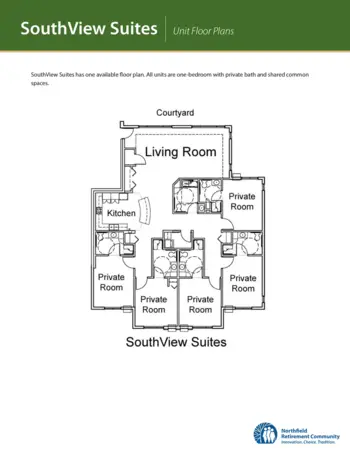 Floorplan of Northfield Retirement Community, Assisted Living, Memory Care, Northfield, MN 8