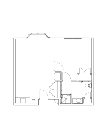 Floorplan of Oak Park Place Burlington, Assisted Living, Burlington, WI 1