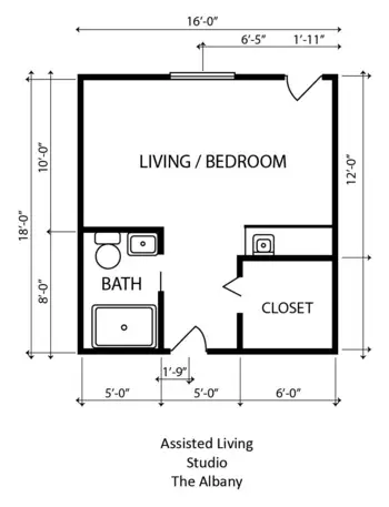 Floorplan of Riverbend, Assisted Living, Jeffersonville, IN 1