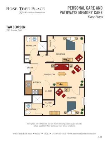 Floorplan of Rose Tree Place, Assisted Living, Media, PA 4