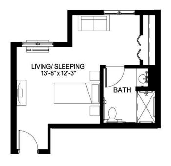 Floorplan of Seven Hills Senior Living, Assisted Living, Memory Care, Saint Paul, MN 1
