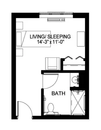 Floorplan of Seven Hills Senior Living, Assisted Living, Memory Care, Saint Paul, MN 3