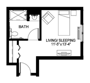 Floorplan of Seven Hills Senior Living, Assisted Living, Memory Care, Saint Paul, MN 5