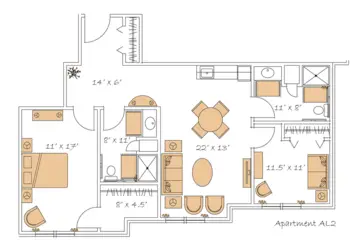 Floorplan of The Lodge at Old Trail, Assisted Living, Memory Care, Crozet, VA 2