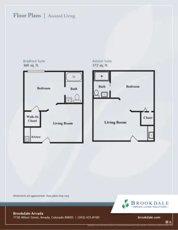Floorplan of Brookdale Arvada, Assisted Living, Arvada, CO 2