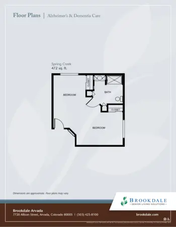 Floorplan of Brookdale Arvada, Assisted Living, Arvada, CO 5