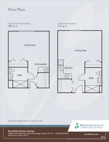 Floorplan of Brookdale Bonita Springs, Assisted Living, Bonita Springs, FL 1