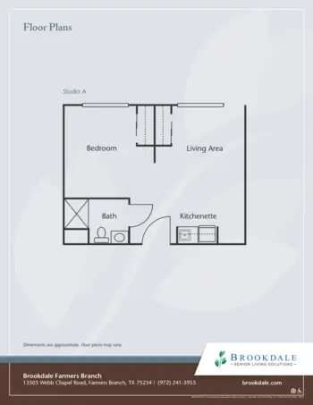 Floorplan of Brookdale Farmers Branch, Assisted Living, Farmers Branch, TX 1