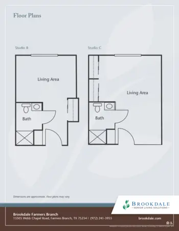 Floorplan of Brookdale Farmers Branch, Assisted Living, Farmers Branch, TX 2
