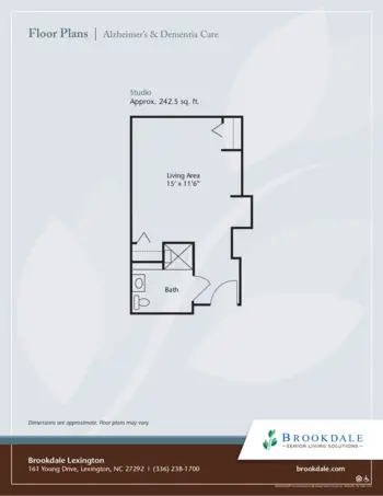 Floorplan of Brookdale Lexington, Assisted Living, Lexington, NC 3