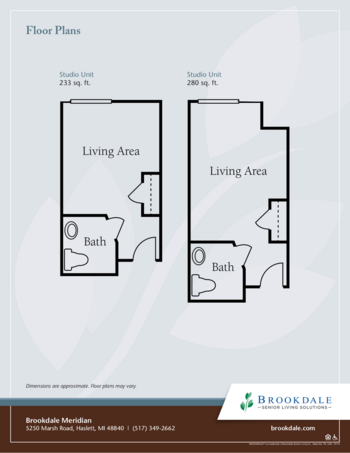 Floorplan of Brookdale Meridian Memory Care, Assisted Living, Memory Care, Haslett, MI 1