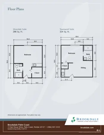 Floorplan of Brookdale Palm Coast, Assisted Living, Palm Coast, FL 1