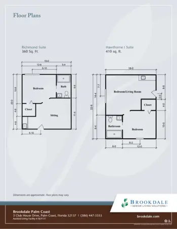 Floorplan of Brookdale Palm Coast, Assisted Living, Palm Coast, FL 2