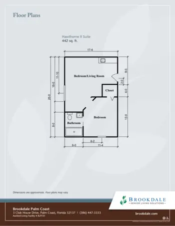 Floorplan of Brookdale Palm Coast, Assisted Living, Palm Coast, FL 3